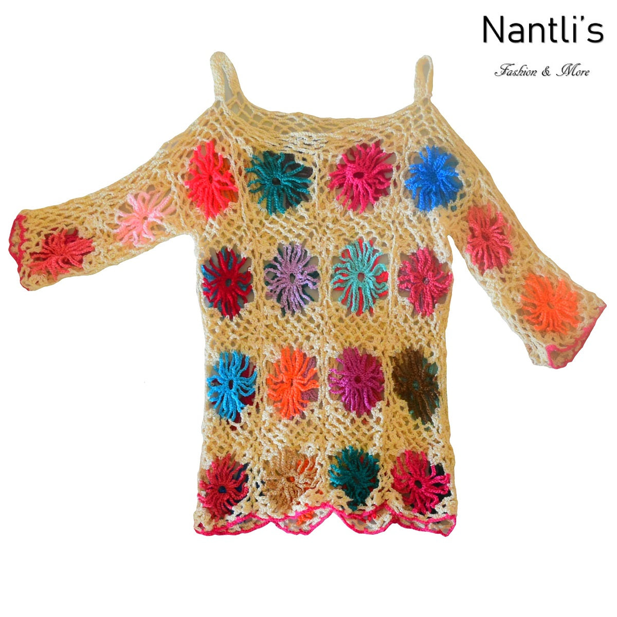 Blusa Tejida TM-NN1619 Crochet Blouse – Nantli's - Online Store