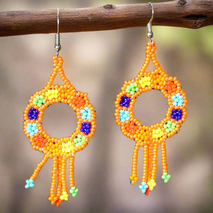 Aretes de Chaquira - TM-0818-15 Beaded Earrings