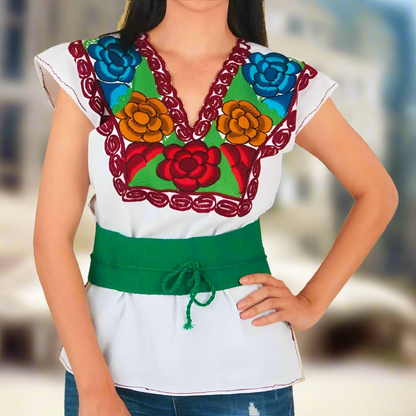 Blusa Bordada TM-77581 Embroidered Blouse