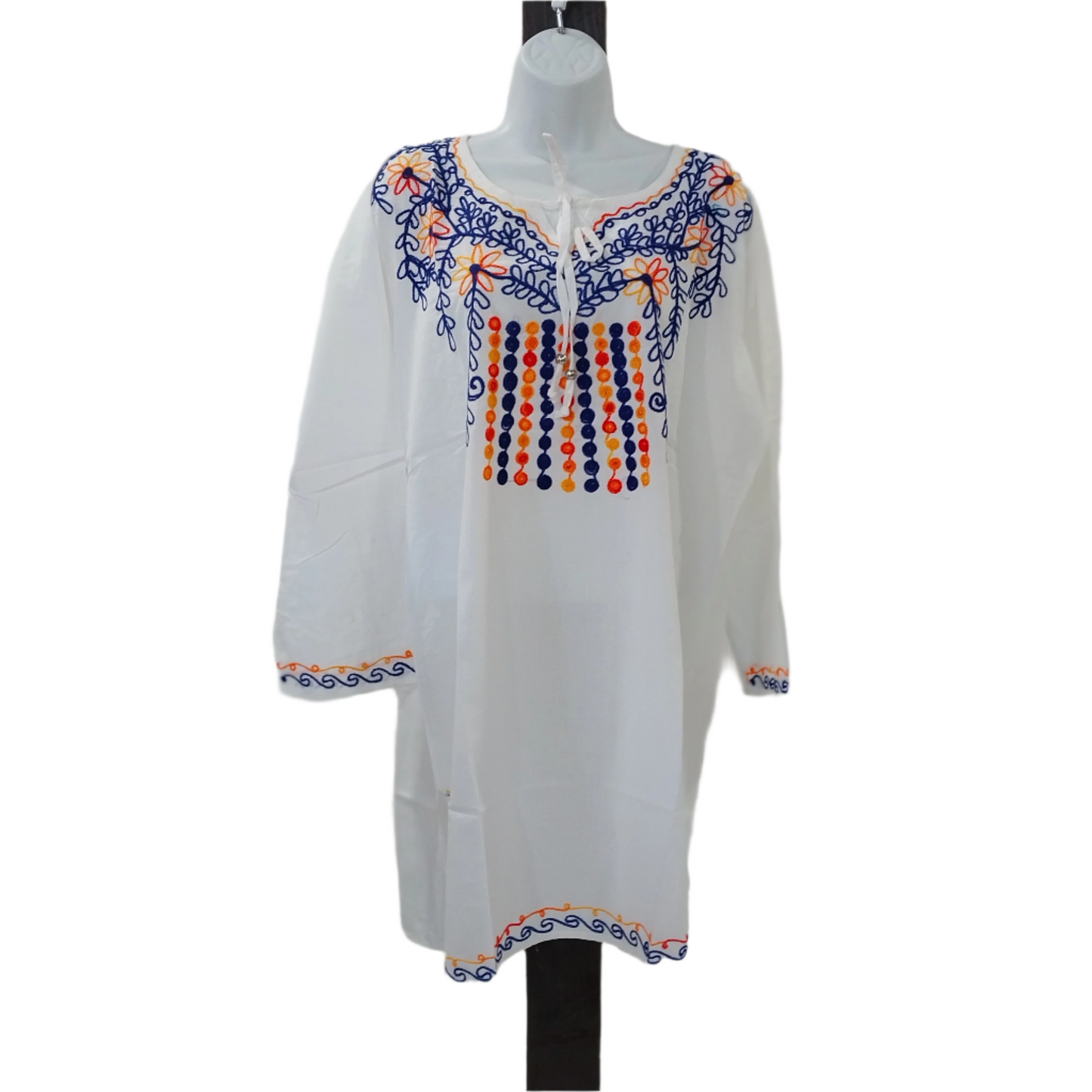 Embroidered Dress Vestido Bordado TM-SUT3856 white