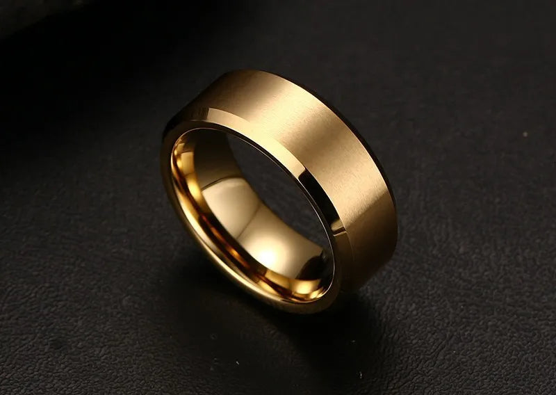 Ring for men Top Quality 8mm Tungsten Ring for Men Classic Wedding Jewelry Hand Polish Anillo