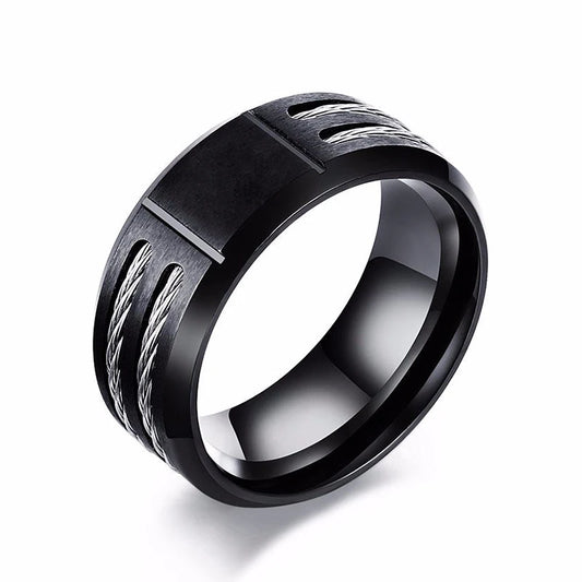 Ring for men Stainless Steel Gift for Him Anillo para hombre