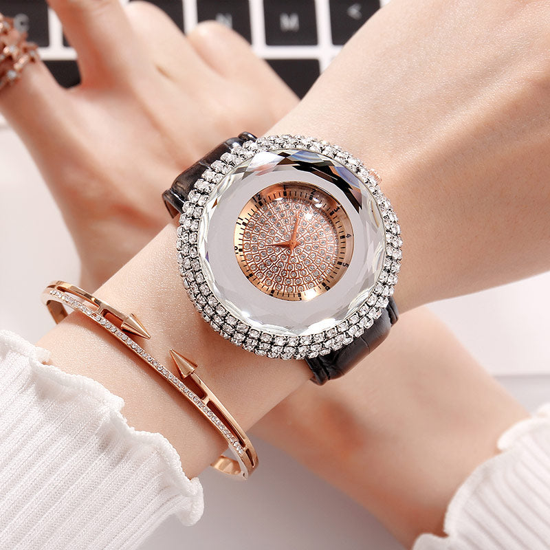 Reloj para Mujeres White Rhinestone Ladies Dress Watch Leather Bracele Nantli s Online Store Footwear Clothing and Accessories