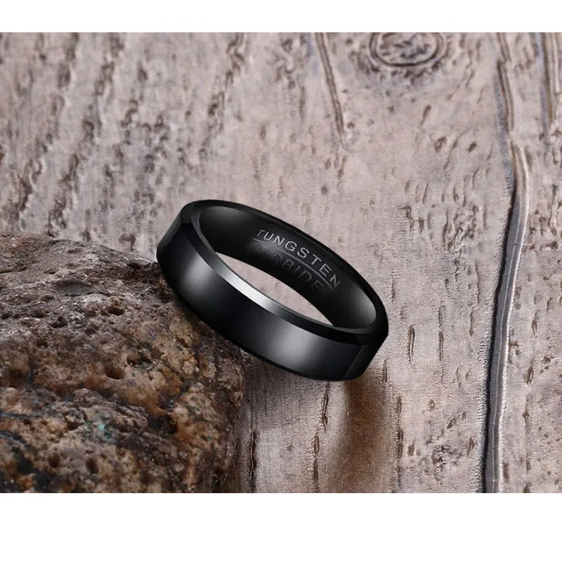 Ring for Men Tungsten Carbide Men's Ring Wedding Engagement Ring for Man Jewelry 6mm Wide Anillo