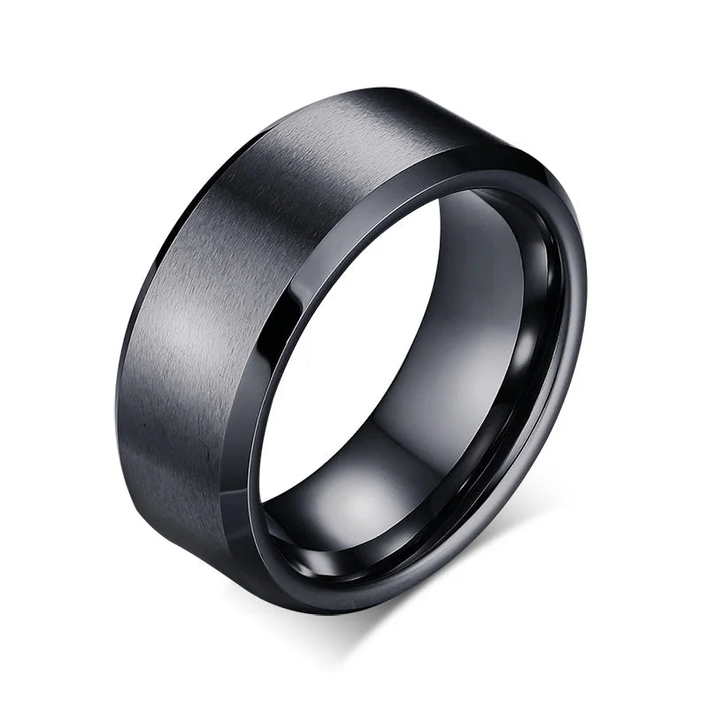 Ring for men Top Quality 8mm Tungsten Ring for Men Classic Wedding Jewelry Hand Polish Anillo