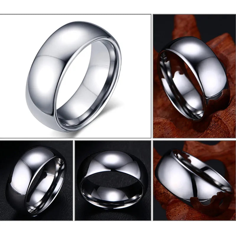 Ring for men Classic Men Rings Real Tungsten Male Wedding Jewelry Hand polished High Quality Anillo