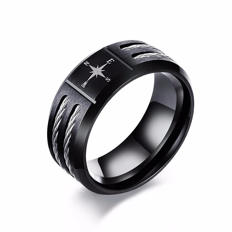 Ring for men Stainless Steel Gift for Him Anillo para hombre