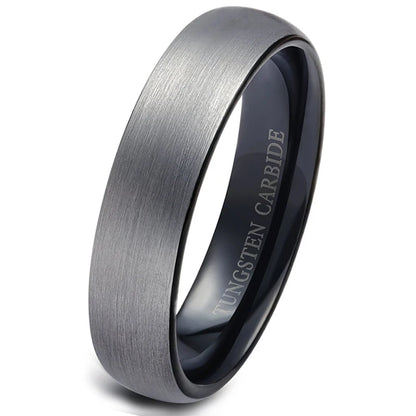 Ring for men Tungsten Rings for Men Basic Wedding Engagement Band Brushed 6mm Wide Anillo