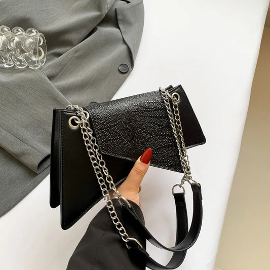 Handbag Chain Women's Shoulder Bag Fashionable Personality Girl Crossbody Bag Casual Girl Small Bag