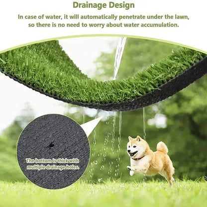 Pet Artificial Grass Dog Pee Pad Pet Lawn Mat Pet Training Dog GrassEasy To Clean  Lawn Mat with Drainage Holes Pet Indoor Outdoor