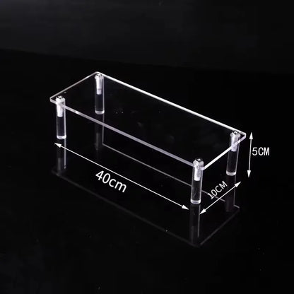 Organizers 1-5 Tier Acrylic Display Stand Clear Display Riser Rack for Cupcake Perfume Doll Décor Organizer for Figures