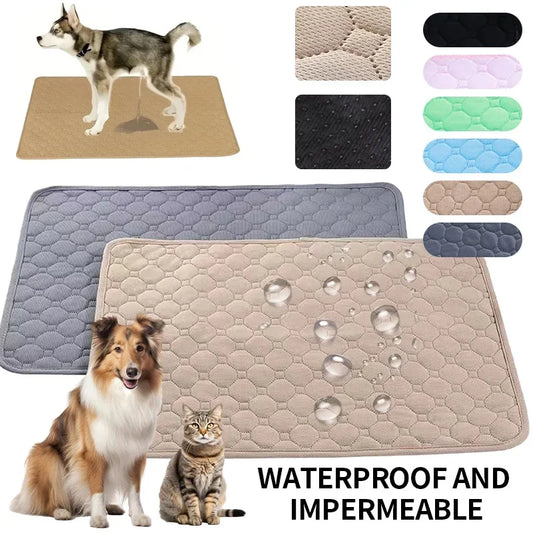 Pet Blanket Dog Urine Pads Washable Reusable Anti Slip Pet Pee Pad Puppy Training Pad Pet Bed  for Car Seat Cover Pet Supplies