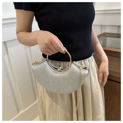 Handbag Fashion Chain Girls Shoulder Evening Complementary Bag New Ladies Tote Dumpling Bag Retro