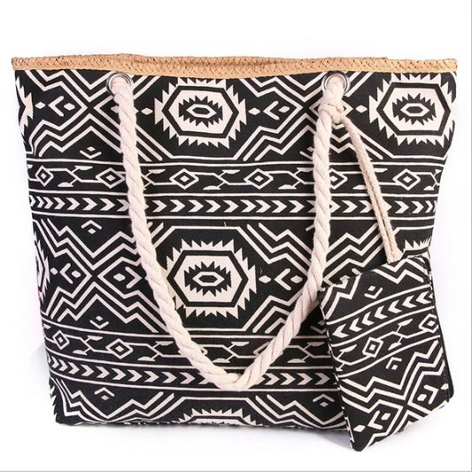 Handbag Fashion Women's Beach Bags Large-capacity Canvas Women's Bags Handbags for Shopping Women's Tote Bags