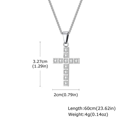 Pendant for Men Faith Cross Pendant Necklaces for Men Women Car Rear Mirror Decor Cross Prayer Christian Necklaces Collar