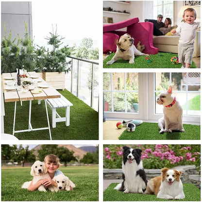 Pet Artificial Grass Dog Pee Pad Pet Lawn Mat Pet Training Dog GrassEasy To Clean  Lawn Mat with Drainage Holes Pet Indoor Outdoor