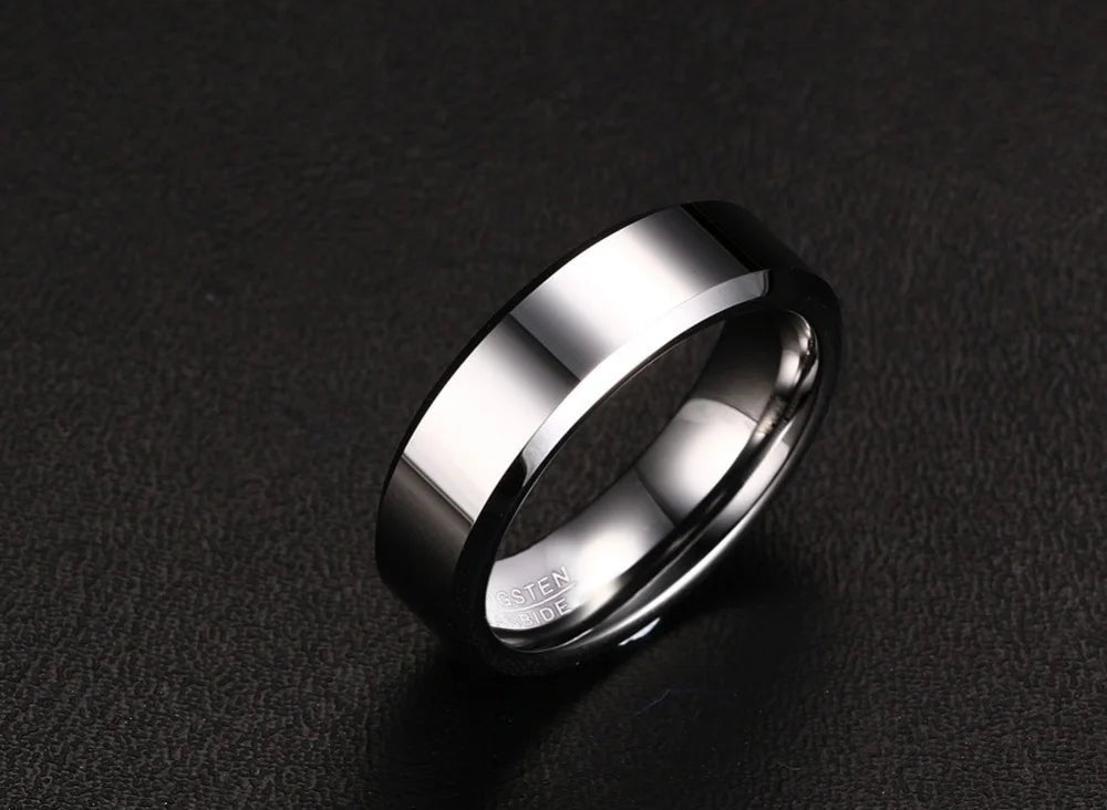 Ring for Men Tungsten Carbide Men's Ring Wedding Engagement Ring for Man Jewelry 6mm Wide Anillo