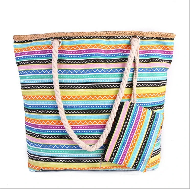 Handbag Fashion Women's Beach Bags Large-capacity Canvas Women's Bags Handbags for Shopping Women's Tote Bags