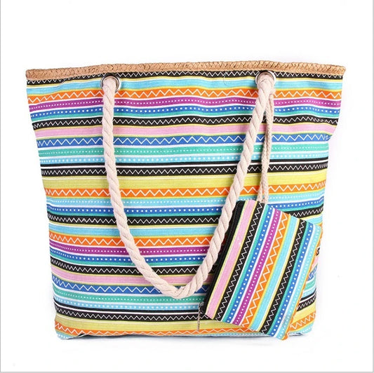 Handbag Fashion Women's Beach Bags Large-capacity Canvas Women's Bags Handbags for Shopping Women's Tote Bags