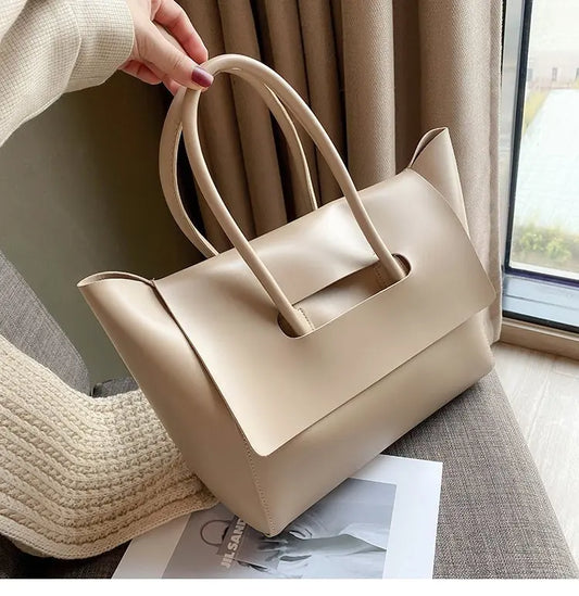 Handbag Europe and the United States Retro High Capacity Commuter Bag Trendy Tote soft leather handbags