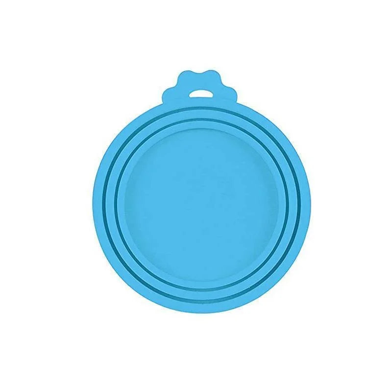 Pet Feeding Accessories Reusable 3 In 1 Pet Food Can Silicone Cover Dogs Cats Storage Tin Cap Lid Seal Cover Pet Supplies Suitable For 8.5cm/7.5cm/6.5cm