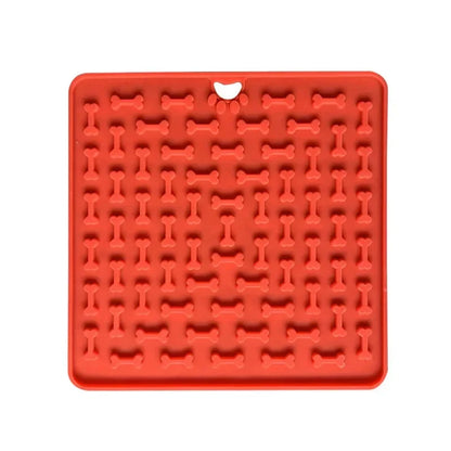 Pet Supplies Dog Silicone Distracted Licking Food Pad pet Slow Food Bowl Sucker Placemat Pet Anti-slip Anti-choking Eating Gear