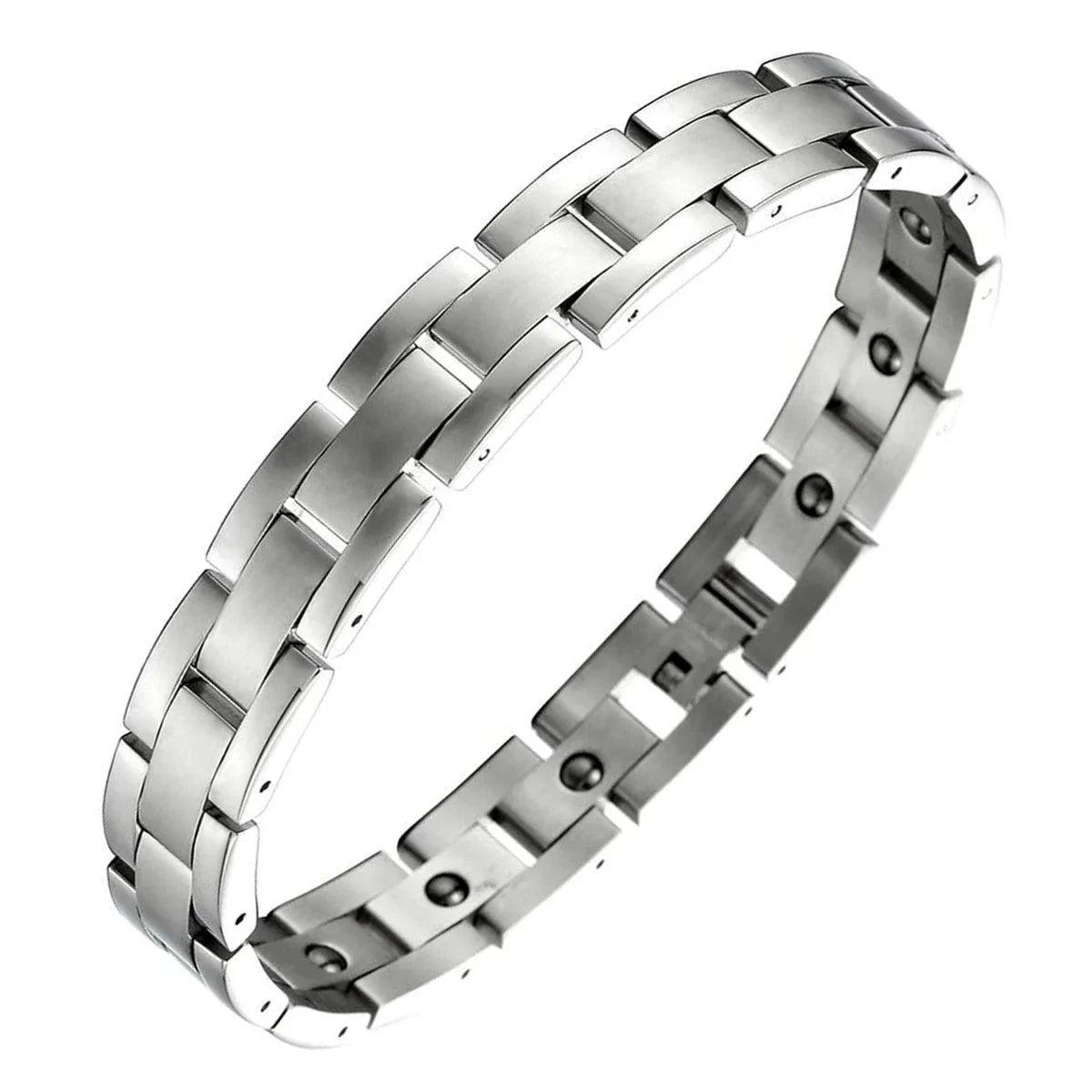 Titanium Steel Bracelets with 3X Ultra Strenth Neodymium Magnetic Therapy Link Bracelet for Men and Women