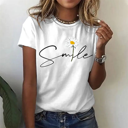 T-Shirt for Women Fashion 3D Print T Shirt For Women Short Sleeve Girl Tee Summer Casual O-neck T-Shirts Girls Clothing