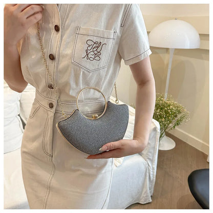 Handbag Fashion Chain Girls Shoulder Evening Complementary Bag New Ladies Tote Dumpling Bag Retro