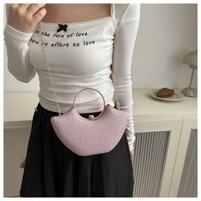 Handbag Fashion Chain Girls Shoulder Evening Complementary Bag New Ladies Tote Dumpling Bag Retro