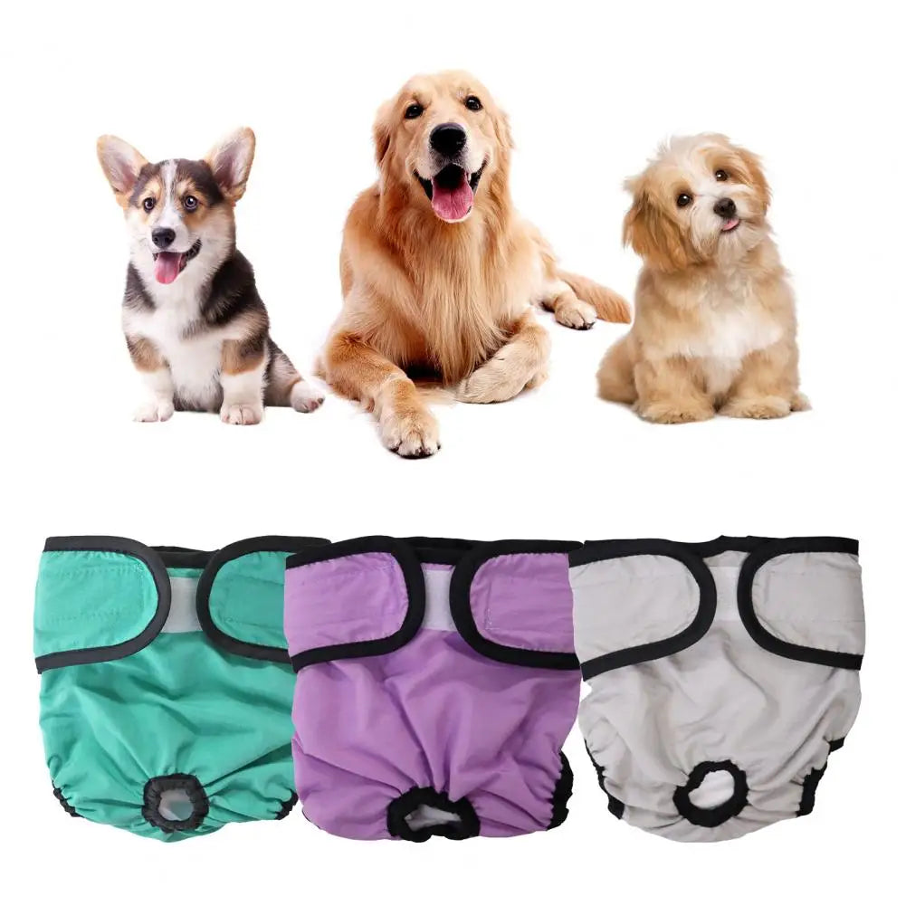 Pet Diapers Dog Washable Physiological Pants Male Dog Washable Cotton Crotch Dog Menstrual Pants Pet Physiological Pants Sanitary Diaper