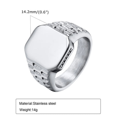 Ring for men Poker Spade Ace Rings for Men Women Anti Allergy Stainless Steel Signet Ring Lucky Gift Jewelry Silver Color Anillo