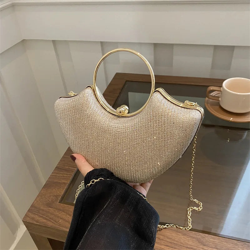 Handbag Fashion Chain Girls Shoulder Evening Complementary Bag New Ladies Tote Dumpling Bag Retro