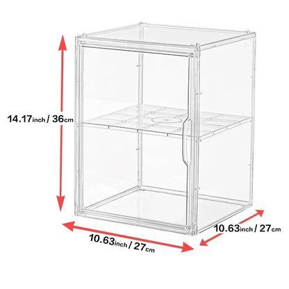 Organizers Display Box Large Clear Display Box Dustproof Storage Bins Organizer for Bag Figures Toys Collectibles Lego