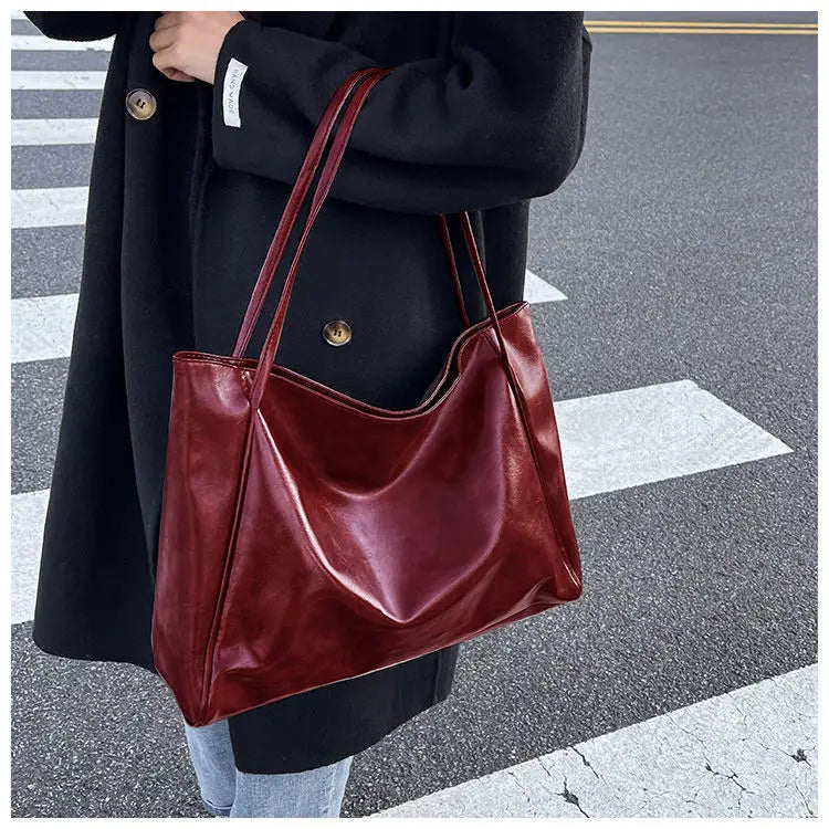 Handbag Ladies Fashion Large Bag Commuter Women's Handbag Shoulder Bag Girls Tote Bag