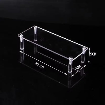 Organizers 1-5 Tier Acrylic Display Stand Clear Display Riser Rack for Cupcake Perfume Doll Décor Organizer for Figures