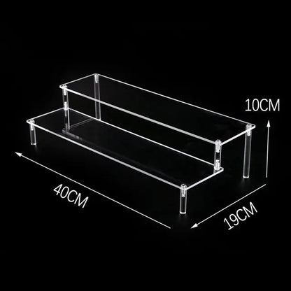 Organizers 1-5 Tier Acrylic Display Stand Clear Display Riser Rack for Cupcake Perfume Doll Décor Organizer for Figures