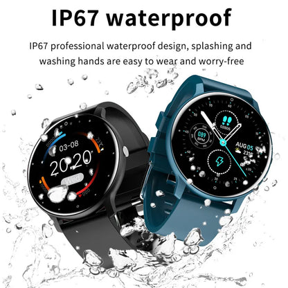 Smart Watch Full Touch Screen Digital Fitness Tracker IP68 Waterproof Sports Smartwatch for Men or Women