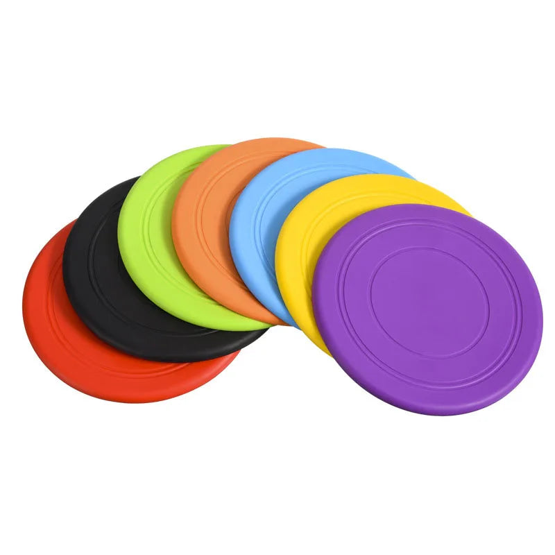 Pet Toys 7 Colors Silicone Flying Saucer Funny Dog Cat Toy Dog Game Flying Discs Resistant Chew Puppy Training Interactive Pet Supplies