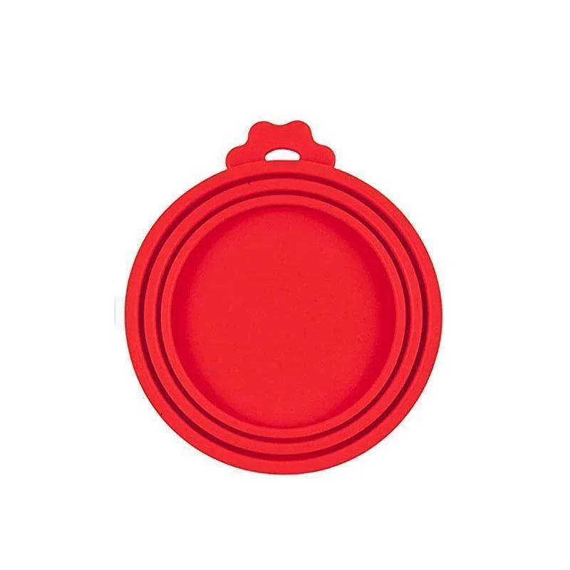 Pet Feeding Accessories Reusable 3 In 1 Pet Food Can Silicone Cover Dogs Cats Storage Tin Cap Lid Seal Cover Pet Supplies Suitable For 8.5cm/7.5cm/6.5cm