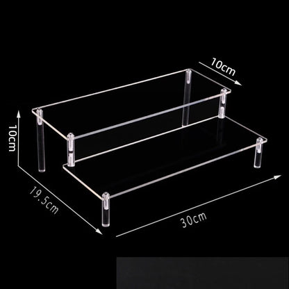 Organizers 1-5 Tier Acrylic Display Stand Clear Display Riser Rack for Cupcake Perfume Doll Décor Organizer for Figures