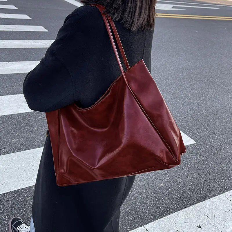 Handbag Ladies Fashion Large Bag Commuter Women's Handbag Shoulder Bag Girls Tote Bag