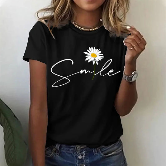 T-Shirt for Women Fashion 3D Print T Shirt For Women Short Sleeve Girl Tee Summer Casual O-neck T-Shirts Girls Clothing