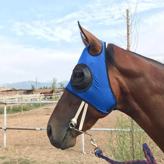 Horse tack Horse Fly Mask Harness Supplies Horse Cover Windproof Eye Mask Speed Race Goggles Horse Head Cover Equestrian Accessories