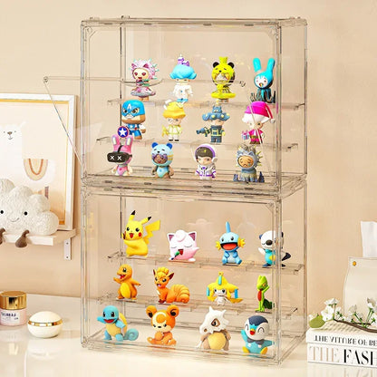 Organizers 1Pcs Acrylic Showcase for Collectible Figures and Clear Display Blind Box Toys, Stand for LEGO and Bubblegum Pop Mart