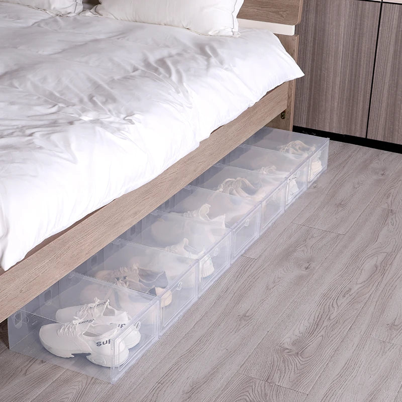 Organizers 6pcs/set Antioxidant shoe cabinet High Transparent storage box dustproof shoe organizer box