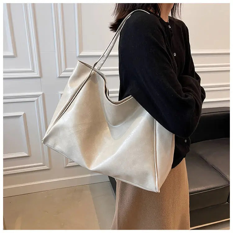 Handbag Ladies Fashion Large Bag Commuter Women's Handbag Shoulder Bag Girls Tote Bag