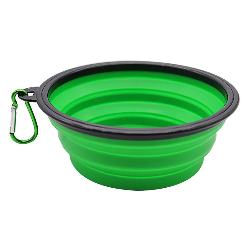 Pet Bowl Folding Bowl for Dogs Universal Silicone Eating Utensils Outdoor Portable Dog Basin for Dogs To Go Out To Hold Food