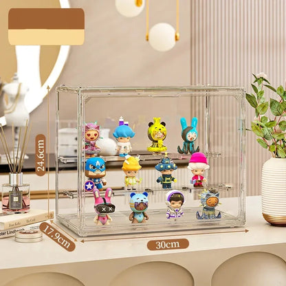 Organizers 1Pcs Acrylic Showcase for Collectible Figures and Clear Display Blind Box Toys, Stand for LEGO and Bubblegum Pop Mart