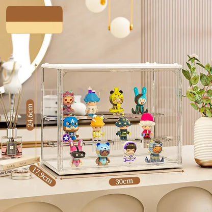 Organizers 1Pcs Acrylic Showcase for Collectible Figures and Clear Display Blind Box Toys, Stand for LEGO and Bubblegum Pop Mart